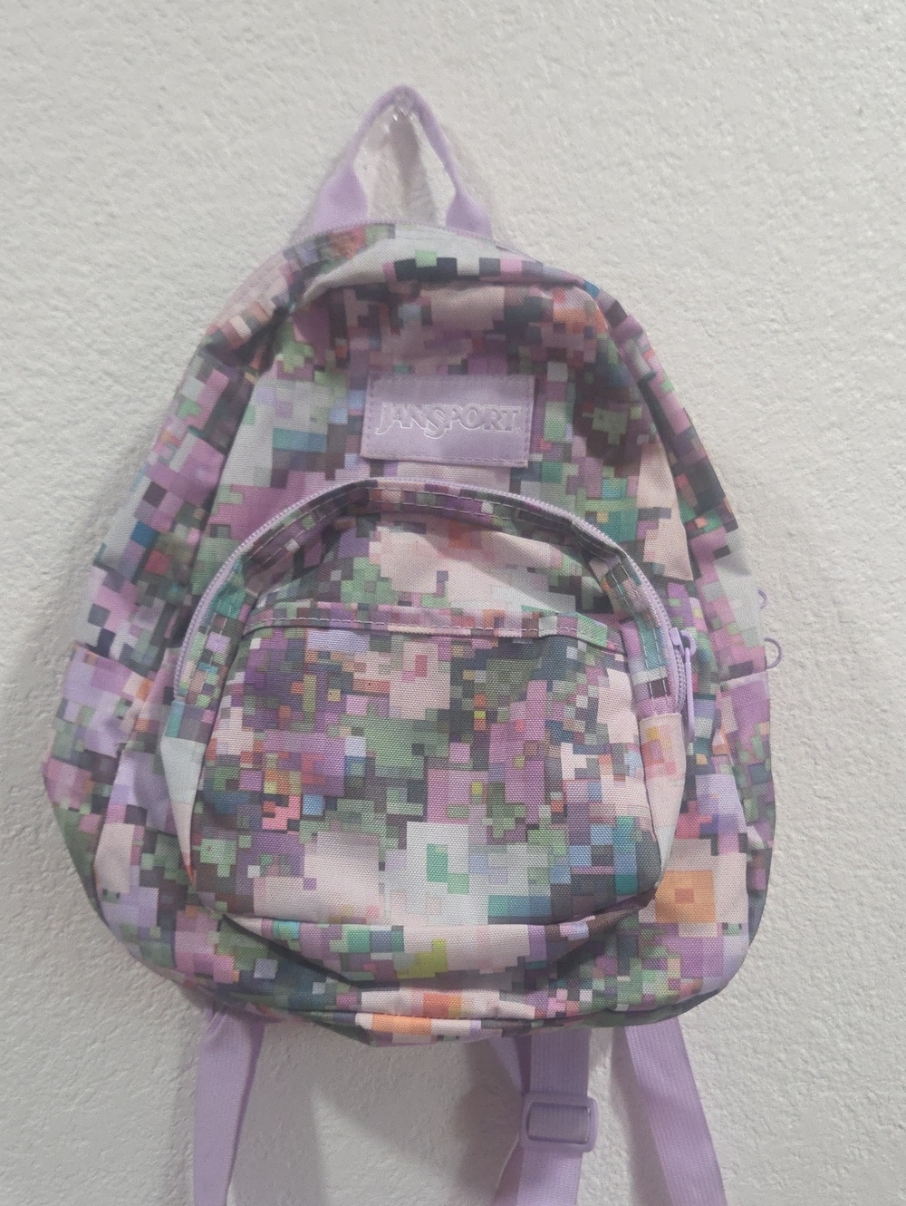 Jansport Lavender Pixel-Print Mini Backpack